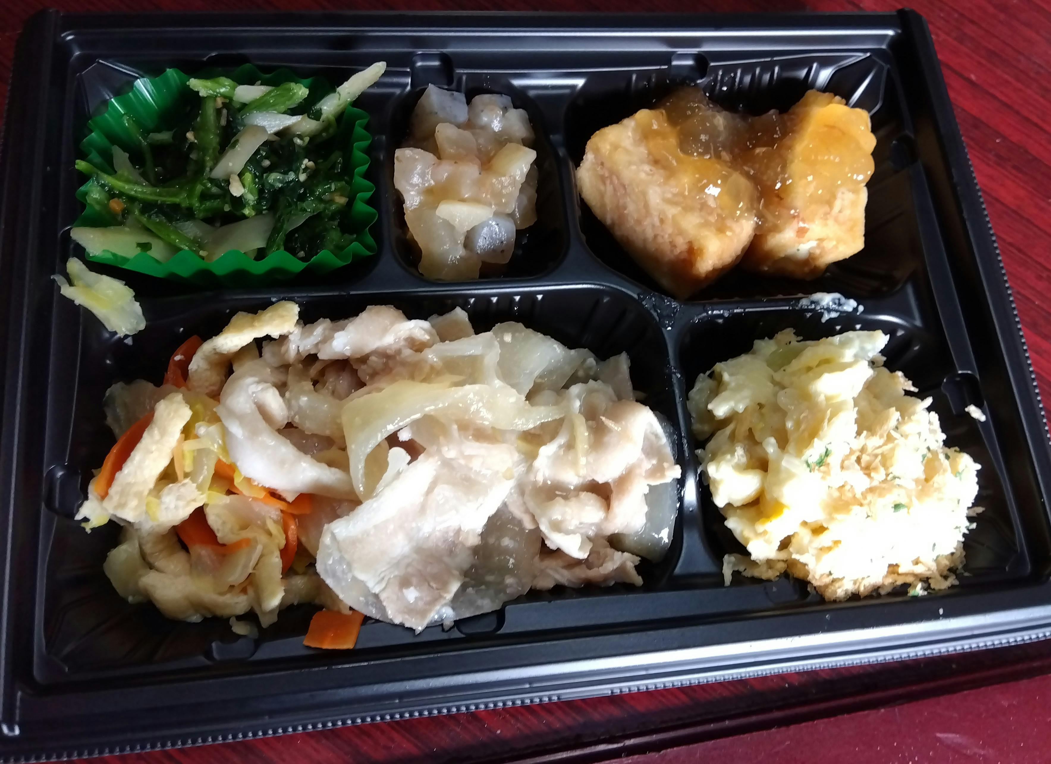 2024年1月31日 豚肉と野菜のだし煮 生姜風味 、あごだし仕立ての揚げ出し豆腐 等の画像